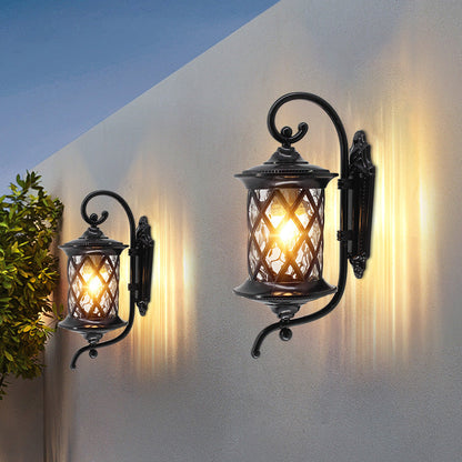 Aluminum Cylindrical 1-Light Waterproof Wall Sconce Lamp