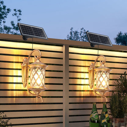 Aluminum Cylindrical Solar LED Waterproof Wall Sconce Lamp