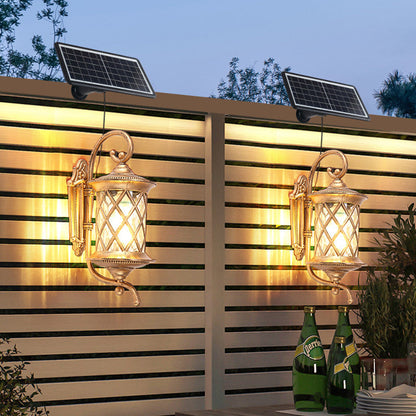 Aluminum Cylindrical Solar LED Waterproof Wall Sconce Lamp