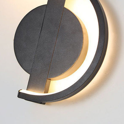 Iron And Silicone Musical Curve LED Wall Sconce Lamp