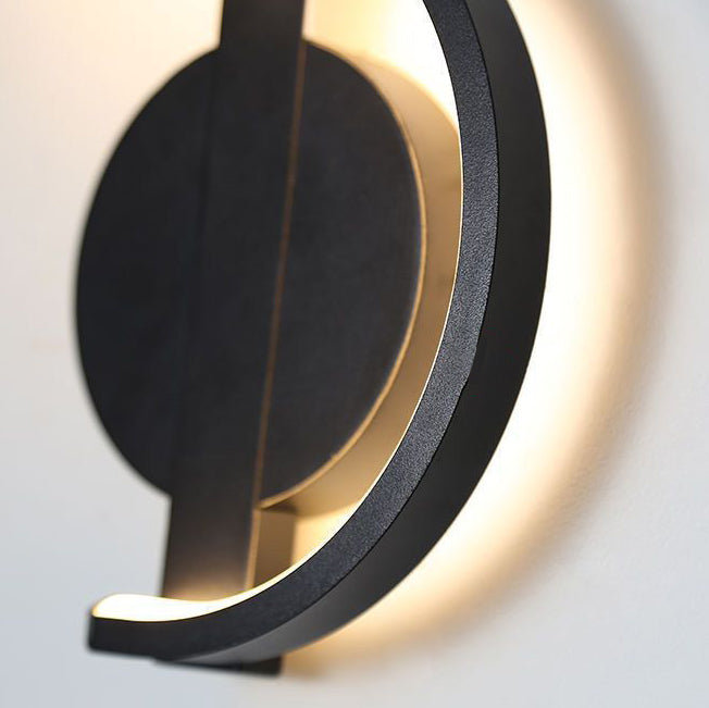 Iron And Silicone Musical Curve LED Wall Sconce Lamp