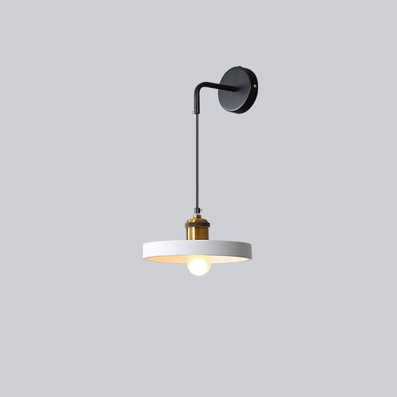 Nordic Metal & Resin Cylindrical 1-Light Wall Sconce Lamp