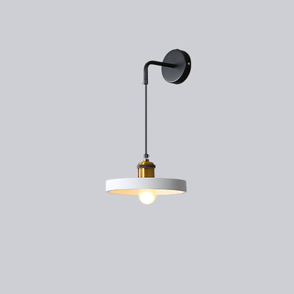 Nordic Metal & Resin Cylindrical 1-Light Wall Sconce Lamp
