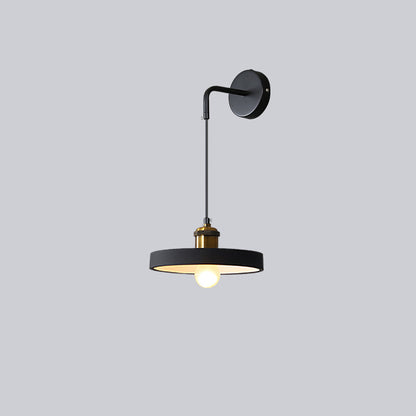 Nordic Metal & Resin Cylindrical 1-Light Wall Sconce Lamp