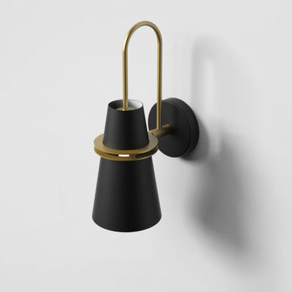 Contemporary Nordic Iron Conical 1-Light Wall Sconce Lamp