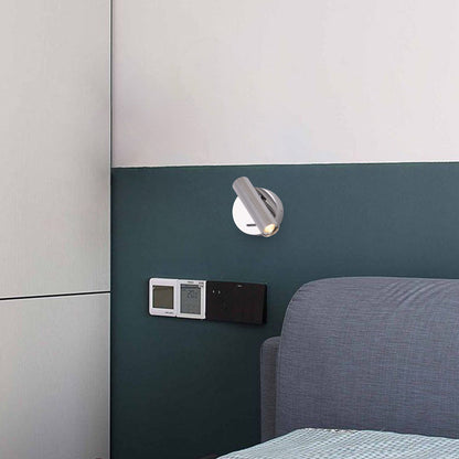 Steel Round LED Wall Sconce Lamp With Adjustable Head