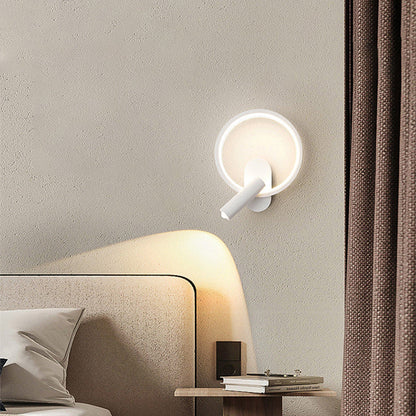 Aluminum LED Wall Sconce Lamp With Adjustable Spotlight