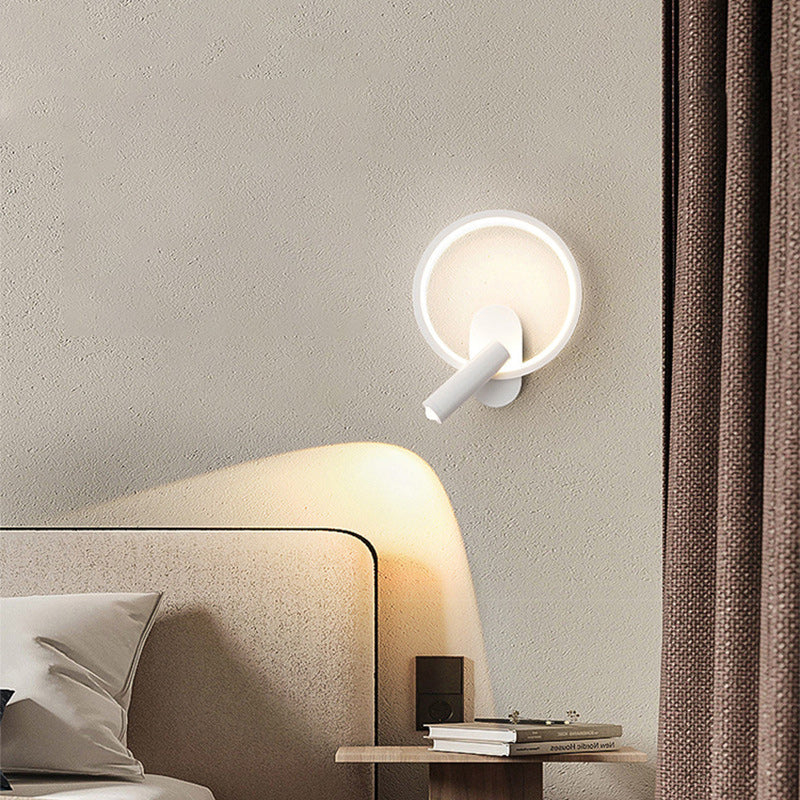 Aluminum LED Wall Sconce Lamp With Adjustable Spotlight