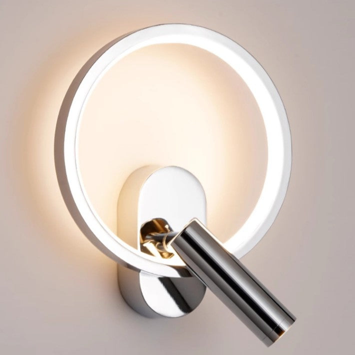 Aluminum LED Wall Sconce Lamp With Adjustable Spotlight