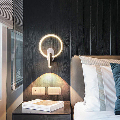 Aluminum LED Wall Sconce Lamp With Adjustable Spotlight