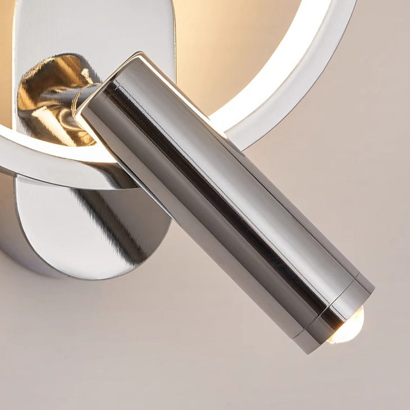 Aluminum LED Wall Sconce Lamp With Adjustable Spotlight