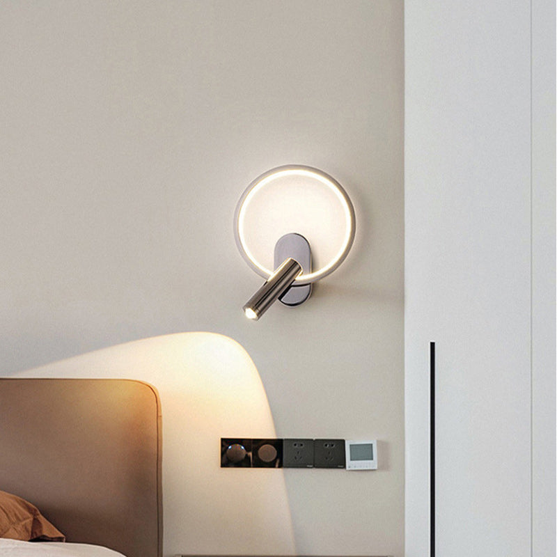Aluminum LED Wall Sconce Lamp With Adjustable Spotlight