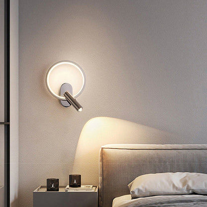 Aluminum LED Wall Sconce Lamp With Adjustable Spotlight