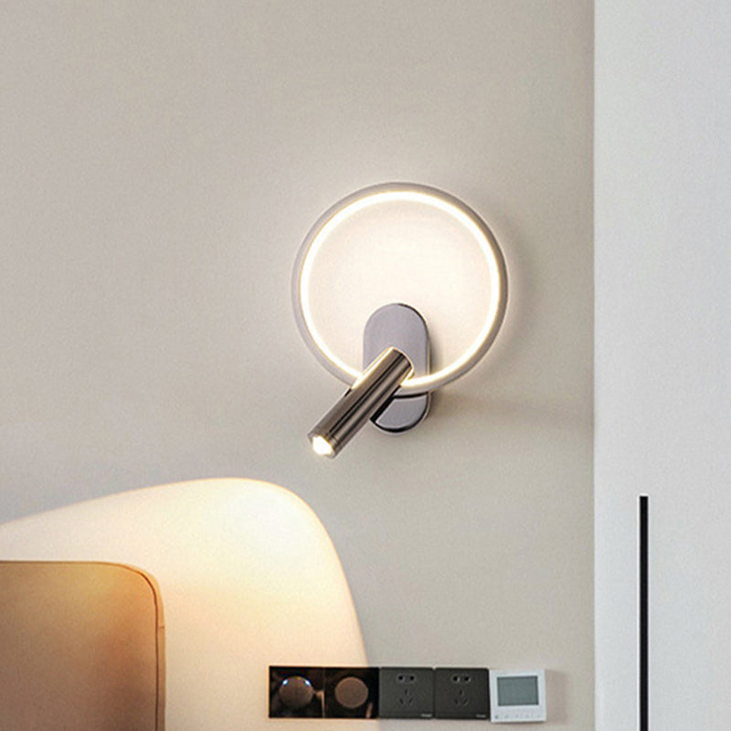 Aluminum LED Wall Sconce Lamp With Adjustable Spotlight