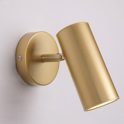 Iron & Acrylic Cylindrical 1-Light Wall Sconce Lamp