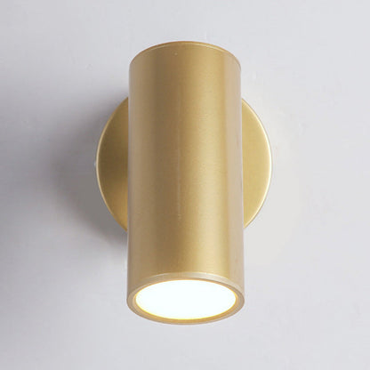Iron & Acrylic Cylindrical 1-Light Wall Sconce Lamp