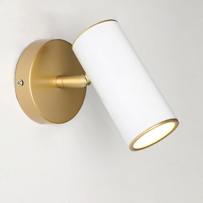 Iron & Acrylic Cylindrical 1-Light Wall Sconce Lamp
