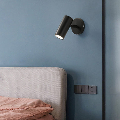 Iron & Acrylic Cylindrical 1-Light Wall Sconce Lamp