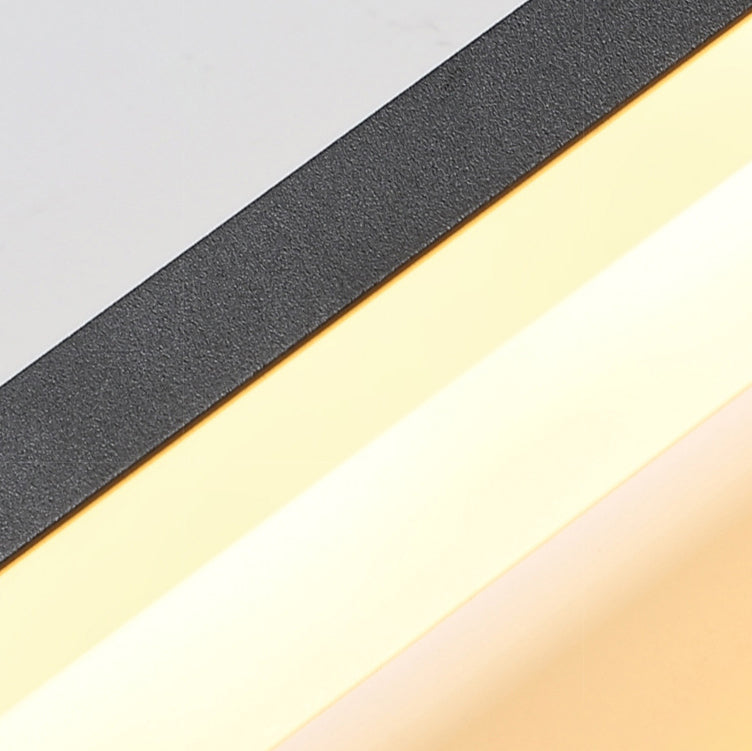 Minimalist Iron & Acrylic Rectangular LED Wall Sconce Lamp