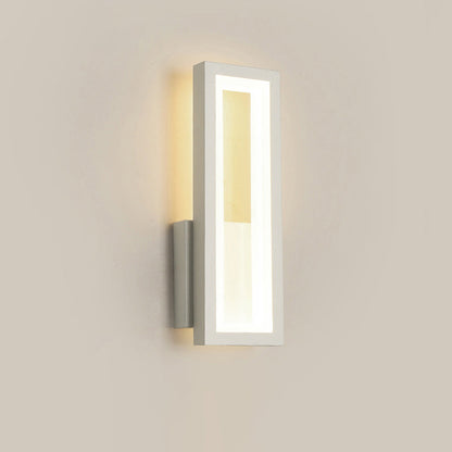 Minimalist Iron & Acrylic Rectangular LED Wall Sconce Lamp