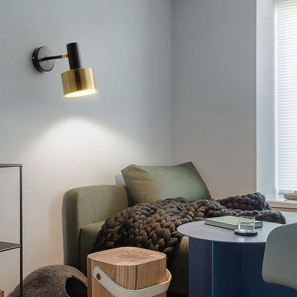 Contemporary Nordic Iron Round 1-Light Wall Sconce Lamp