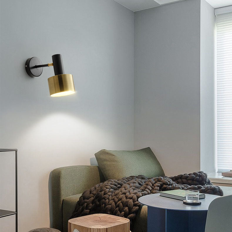 Contemporary Nordic Iron Round 1-Light Wall Sconce Lamp