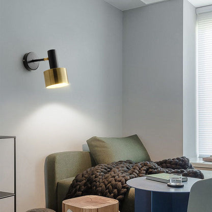 Contemporary Nordic Iron Round 1-Light Wall Sconce Lamp