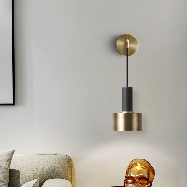Contemporary Nordic Iron Round 1-Light Wall Sconce Lamp