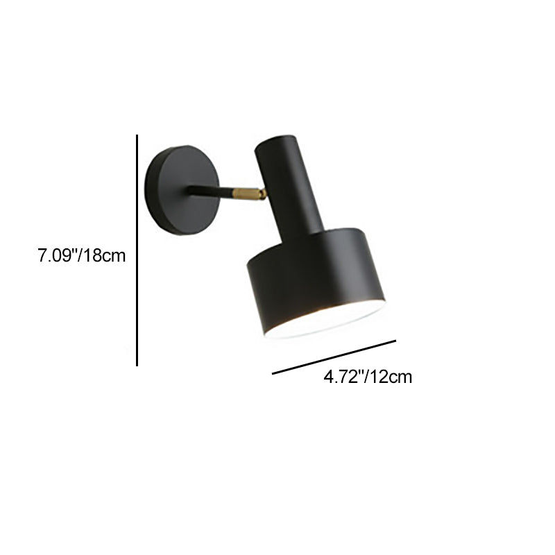 Contemporary Nordic Iron Round 1-Light Wall Sconce Lamp
