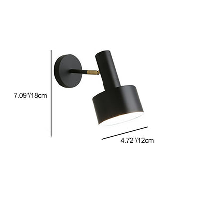 Contemporary Nordic Iron Round 1-Light Wall Sconce Lamp