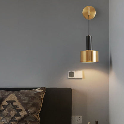 Contemporary Nordic Iron Round 1-Light Wall Sconce Lamp