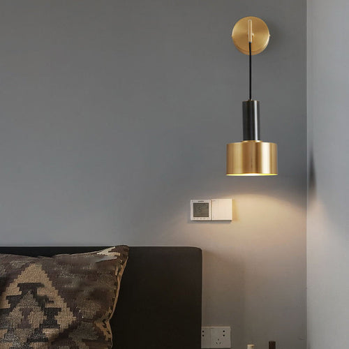 Contemporary Nordic Iron Round 1-Light Wall Sconce Lamp