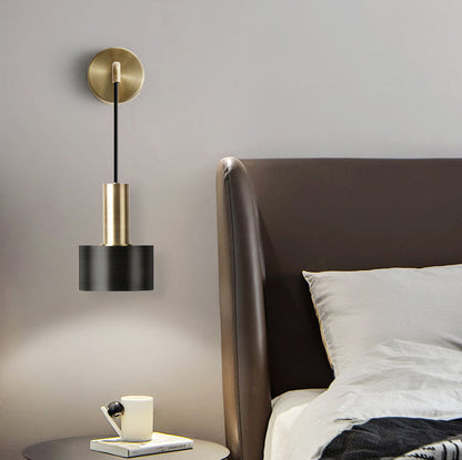 Contemporary Nordic Iron Round 1-Light Wall Sconce Lamp