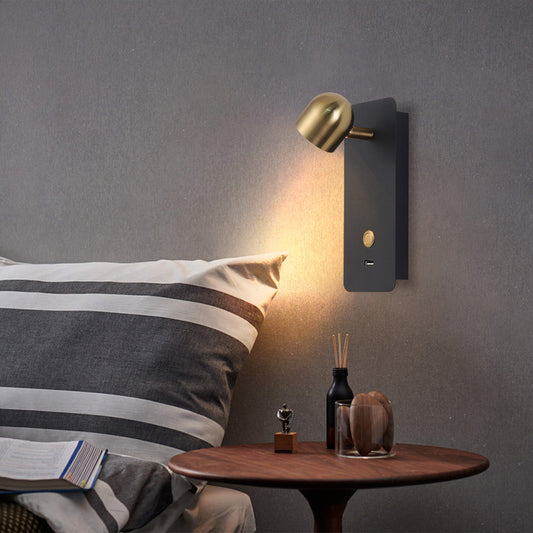 Iron & Aluminum Round Rectangular LED Wall Sconce Lamp