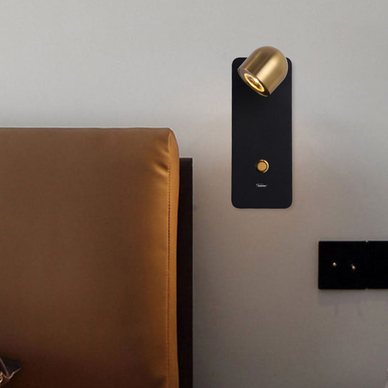 Iron & Aluminum Round Rectangular LED Wall Sconce Lamp