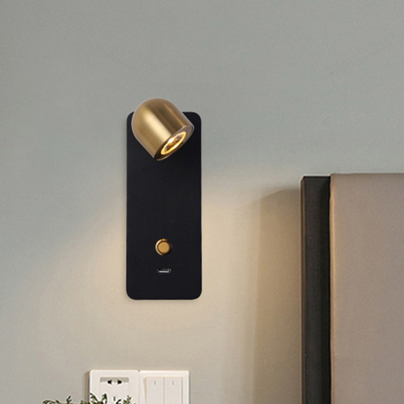 Iron & Aluminum Round Rectangular LED Wall Sconce Lamp