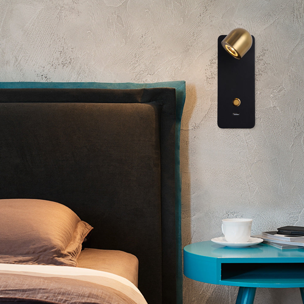 Iron & Aluminum Round Rectangular LED Wall Sconce Lamp