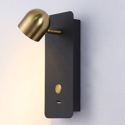Iron & Aluminum Round Rectangular LED Wall Sconce Lamp
