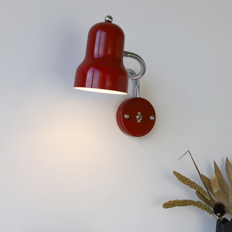 Nordic Iron Trumpet-Shaped Round 1-Light Wall Sconce Lamp