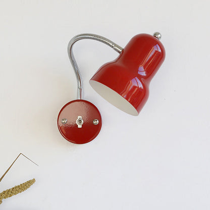 Nordic Iron Trumpet-Shaped Round 1-Light Wall Sconce Lamp
