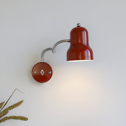 Nordic Iron Trumpet-Shaped Round 1-Light Wall Sconce Lamp