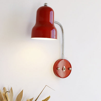 Nordic Iron Trumpet-Shaped Round 1-Light Wall Sconce Lamp