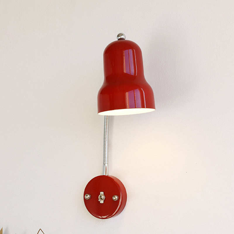 Nordic Iron Trumpet-Shaped Round 1-Light Wall Sconce Lamp