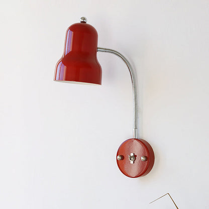 Nordic Iron Trumpet-Shaped Round 1-Light Wall Sconce Lamp