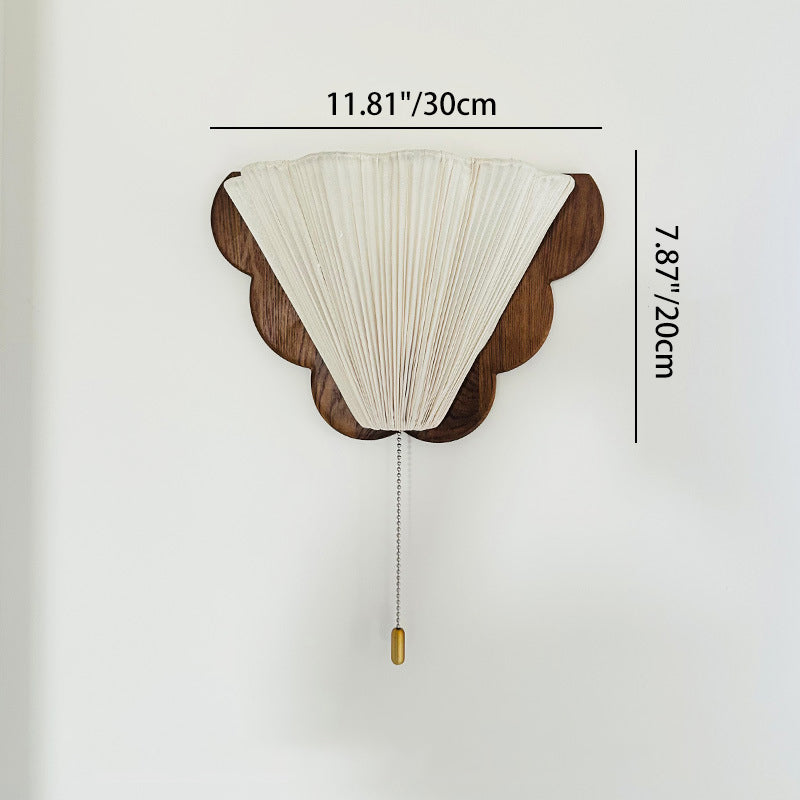 French & Fabric Butterfly-Shaped 1-Light Wall Sconce Lamp
