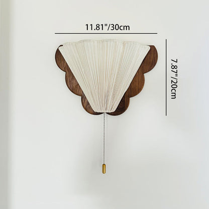 French & Fabric Butterfly-Shaped 1-Light Wall Sconce Lamp