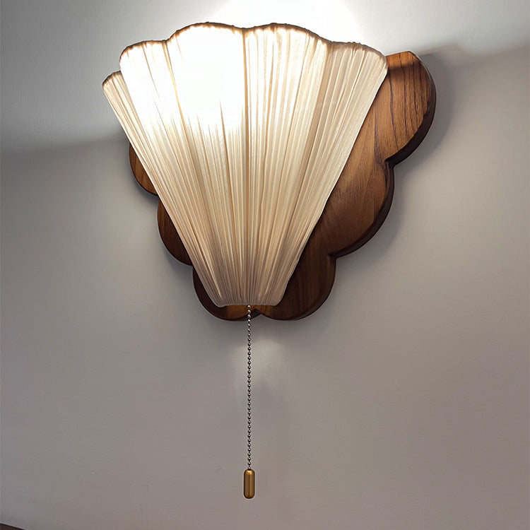 French & Fabric Butterfly-Shaped 1-Light Wall Sconce Lamp
