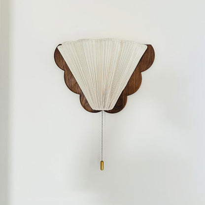 French & Fabric Butterfly-Shaped 1-Light Wall Sconce Lamp