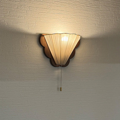 French & Fabric Butterfly-Shaped 1-Light Wall Sconce Lamp