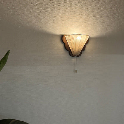 French & Fabric Butterfly-Shaped 1-Light Wall Sconce Lamp